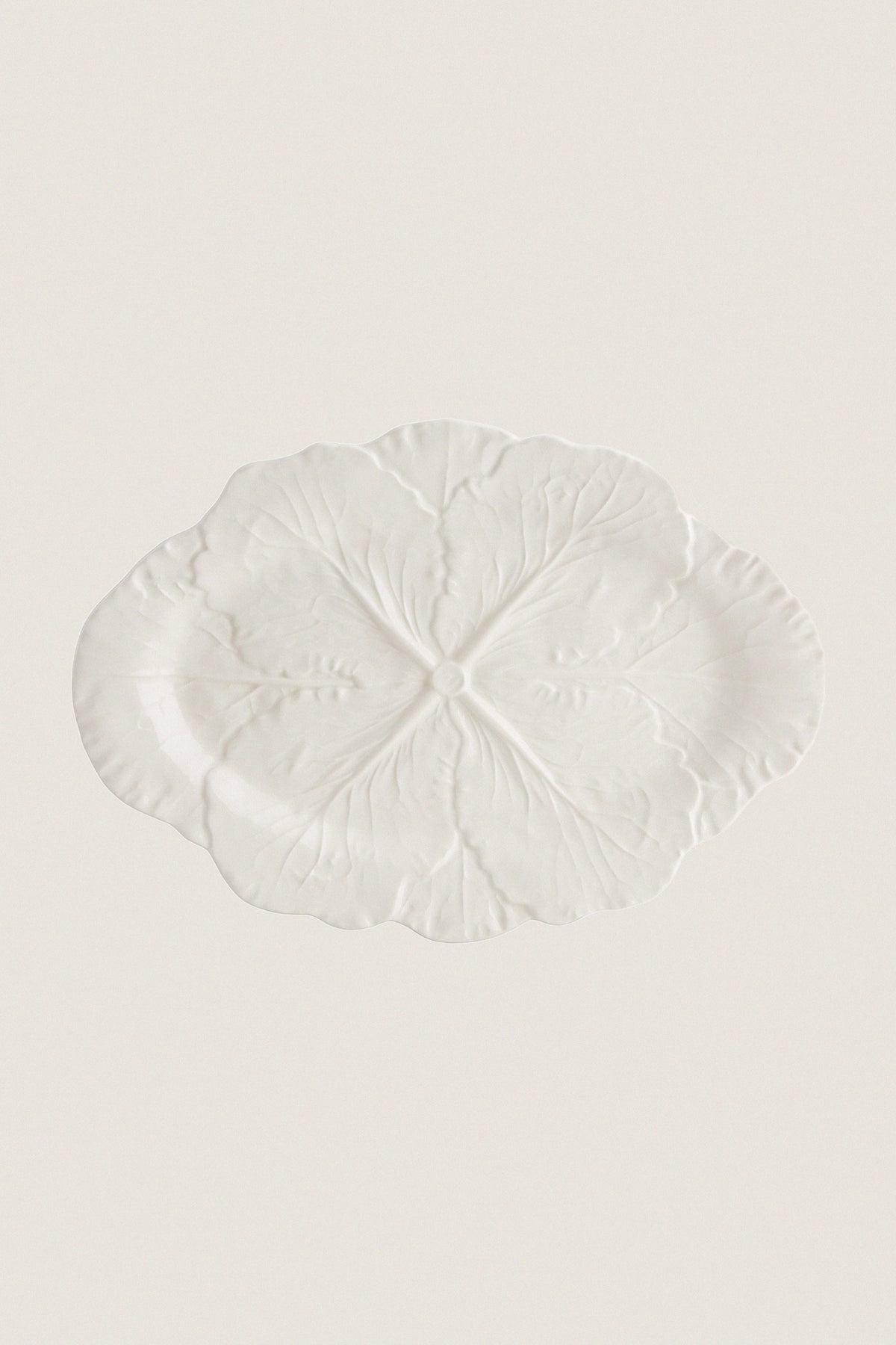 White Cabbage Small Oval Platter