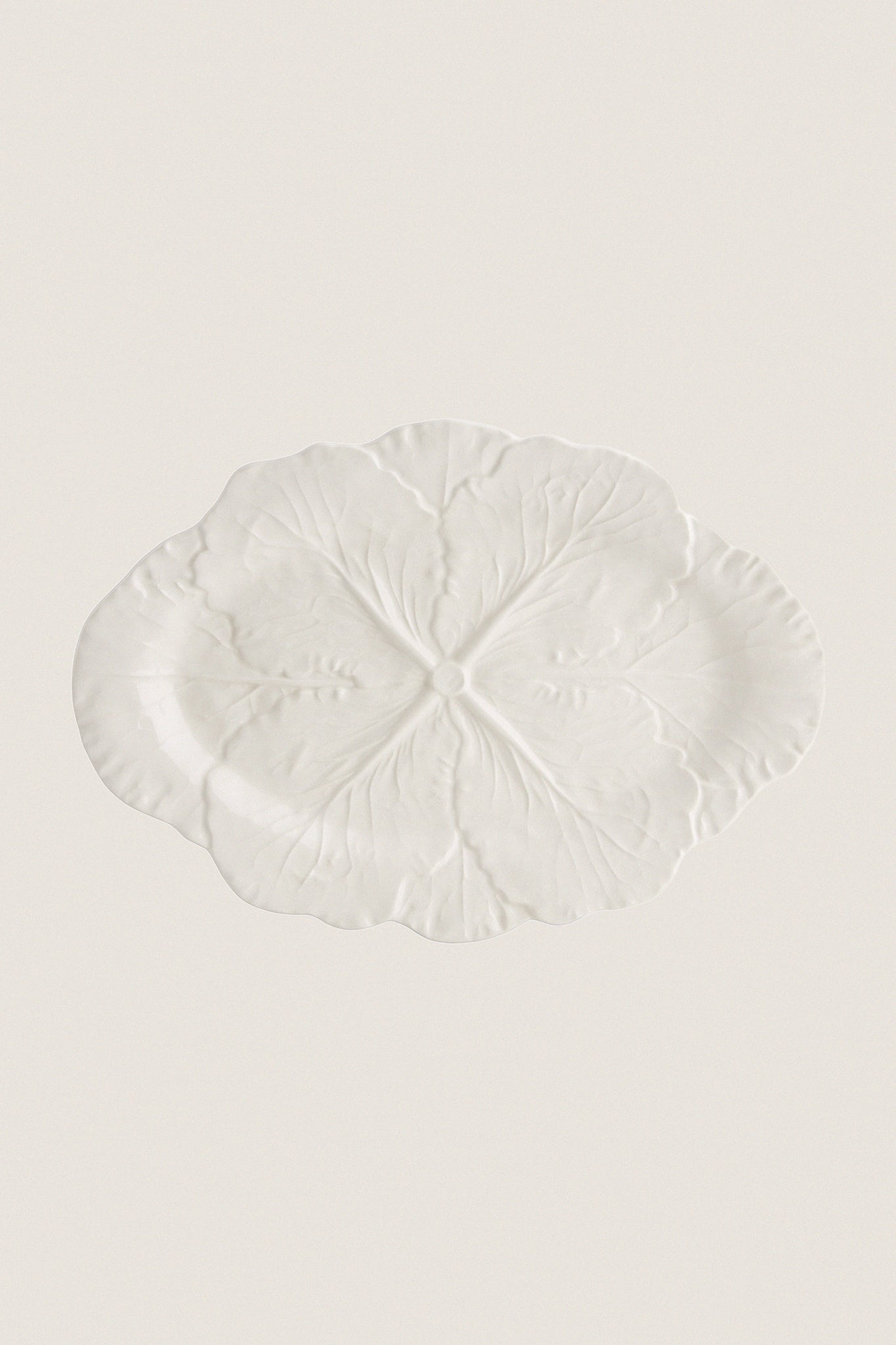 White Cabbage Small Oval Platter
