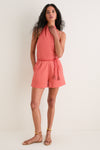 Apricot Halter Trevi Romper