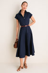 Navy Caterina Shirt Dress