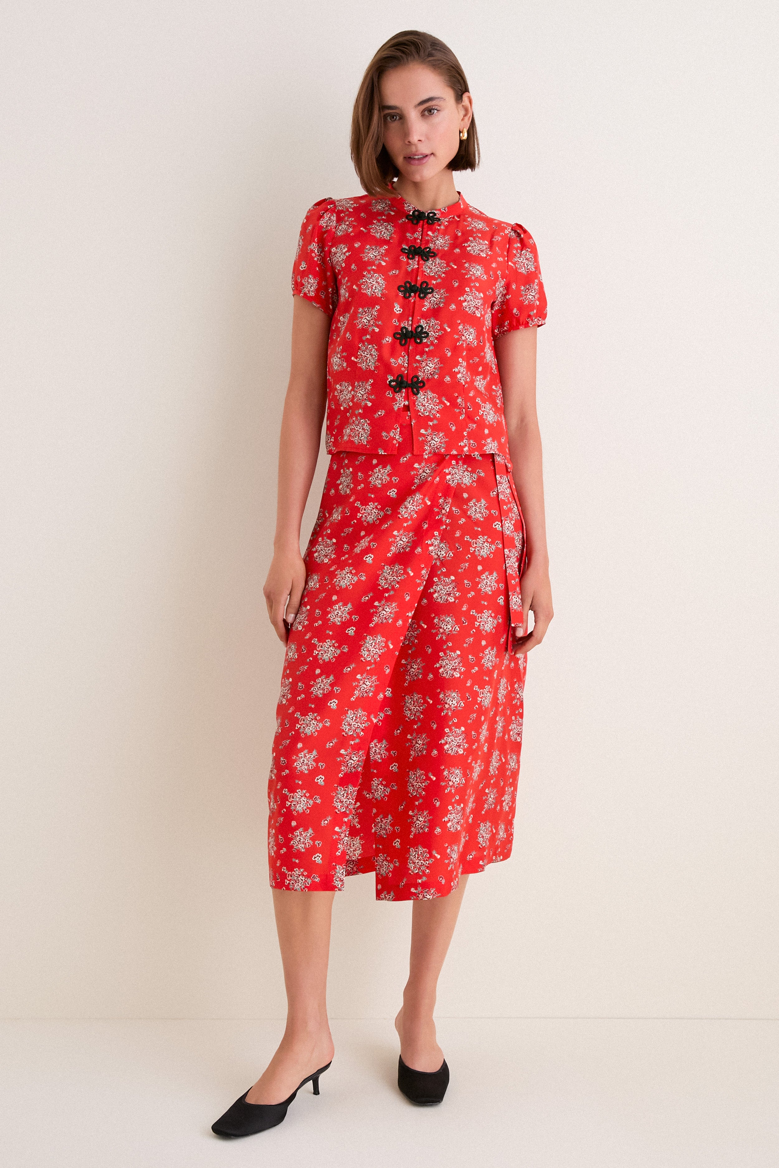 Red Kora Skirt