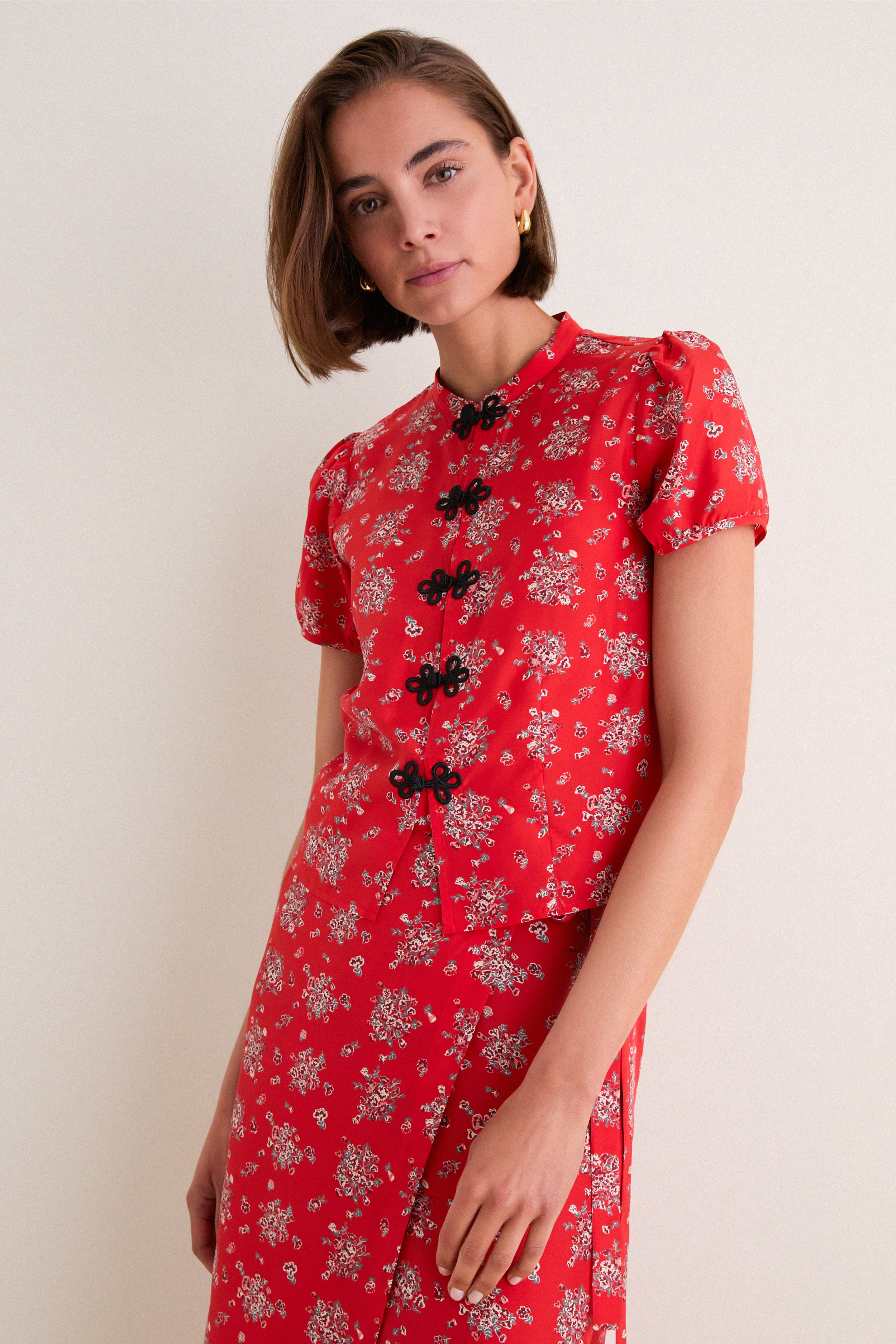 Red Louisa Top