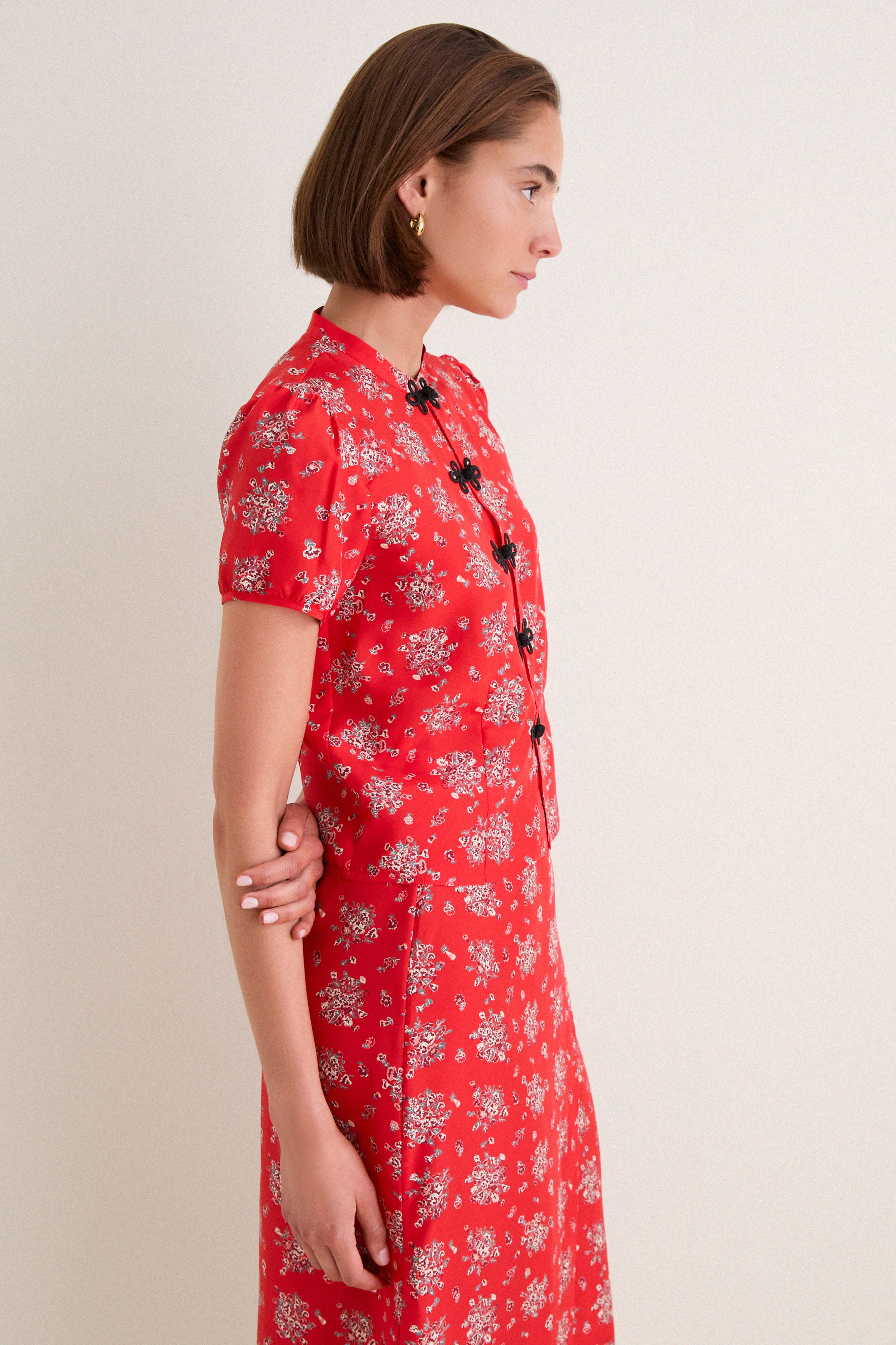Red Louisa Top