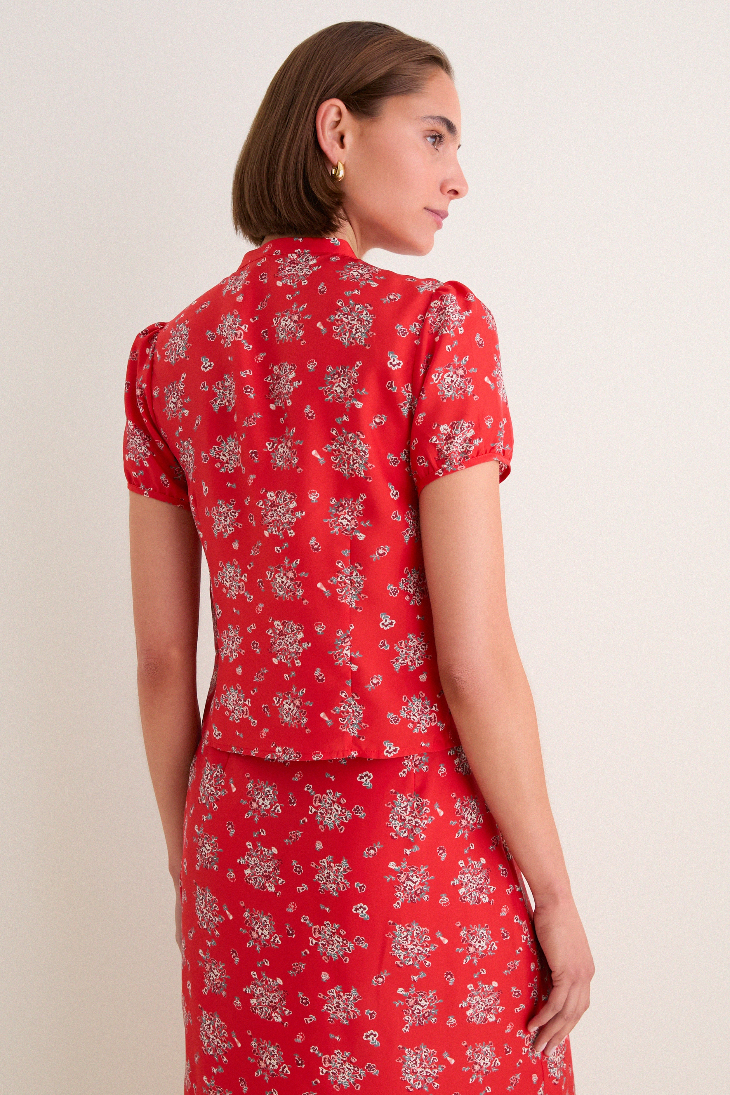 Red Louisa Top