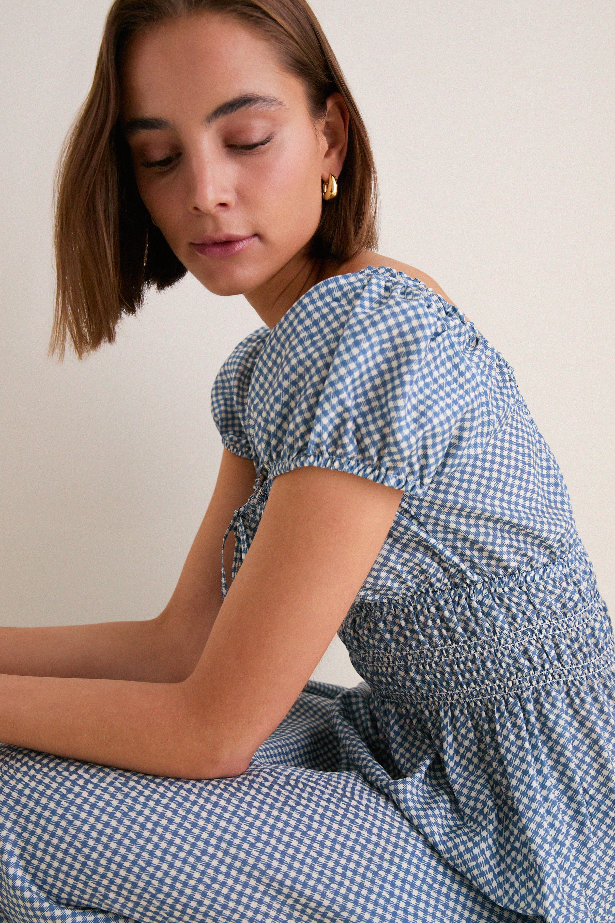 Gingham Aladine Dress | Ciao Lucia