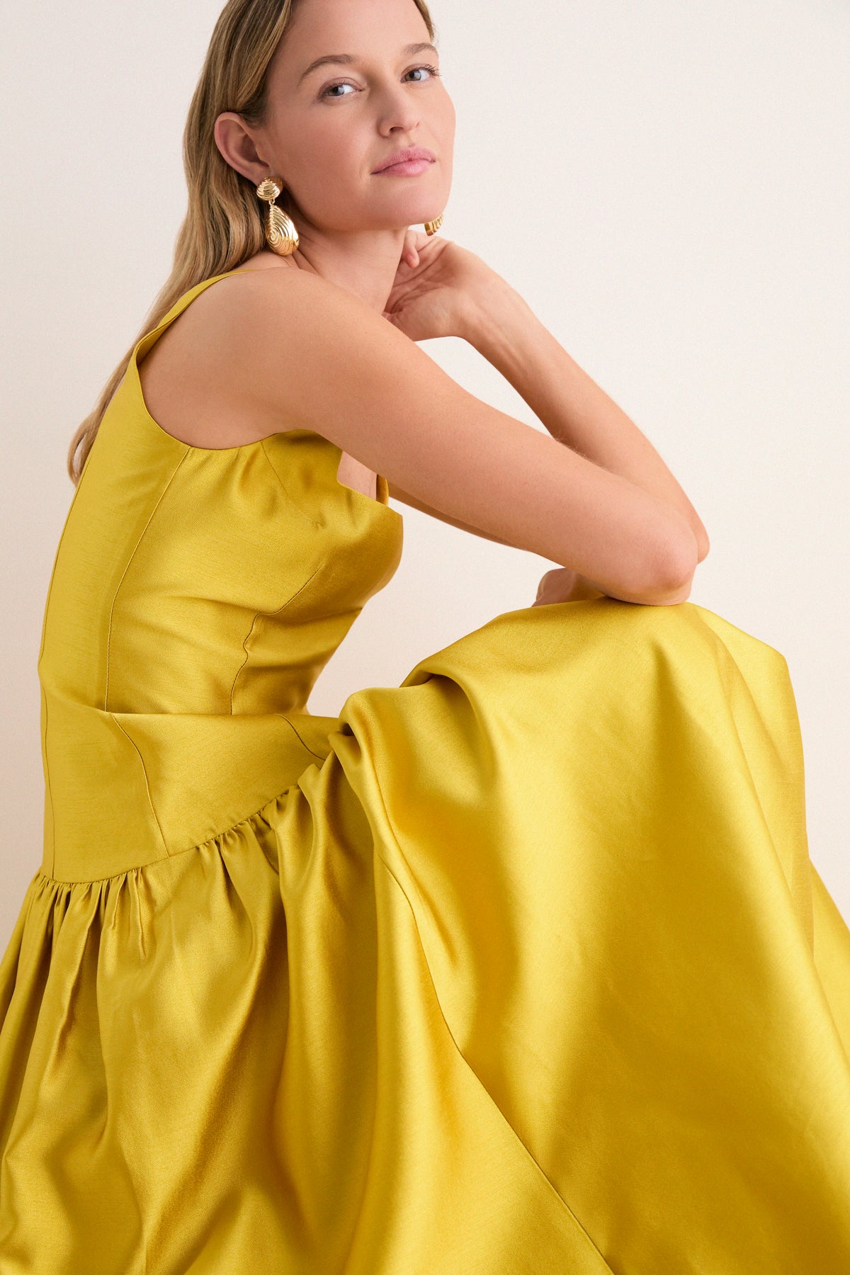 Marigold Dupioni Dominique Gown