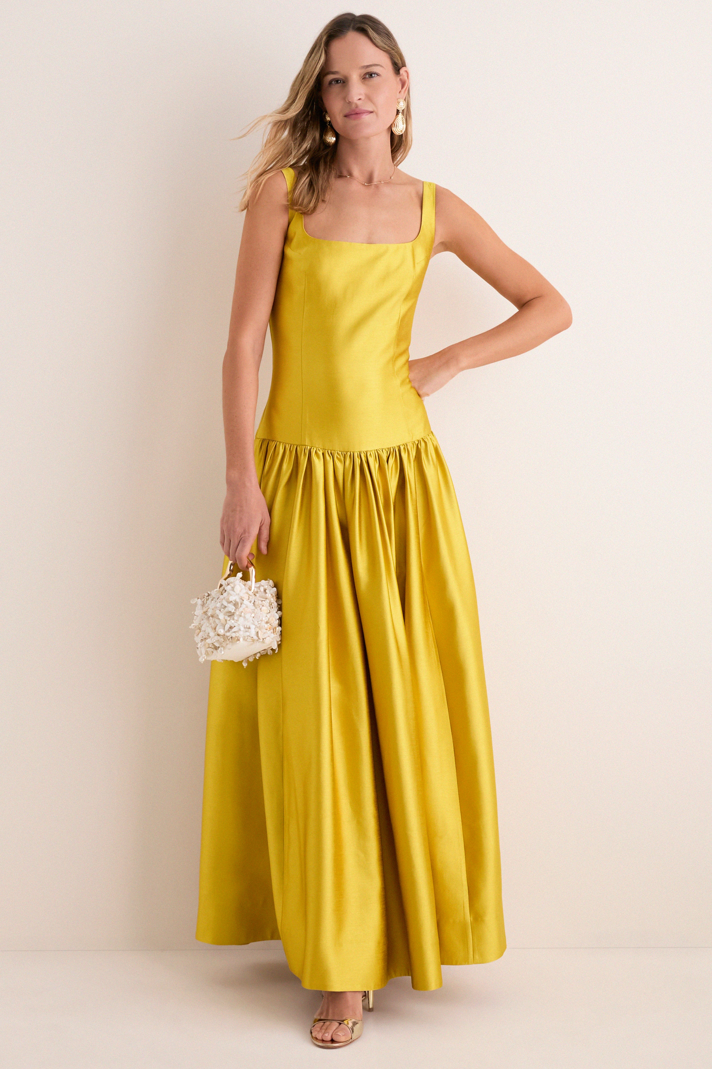 Marigold Dupioni Dominique Gown