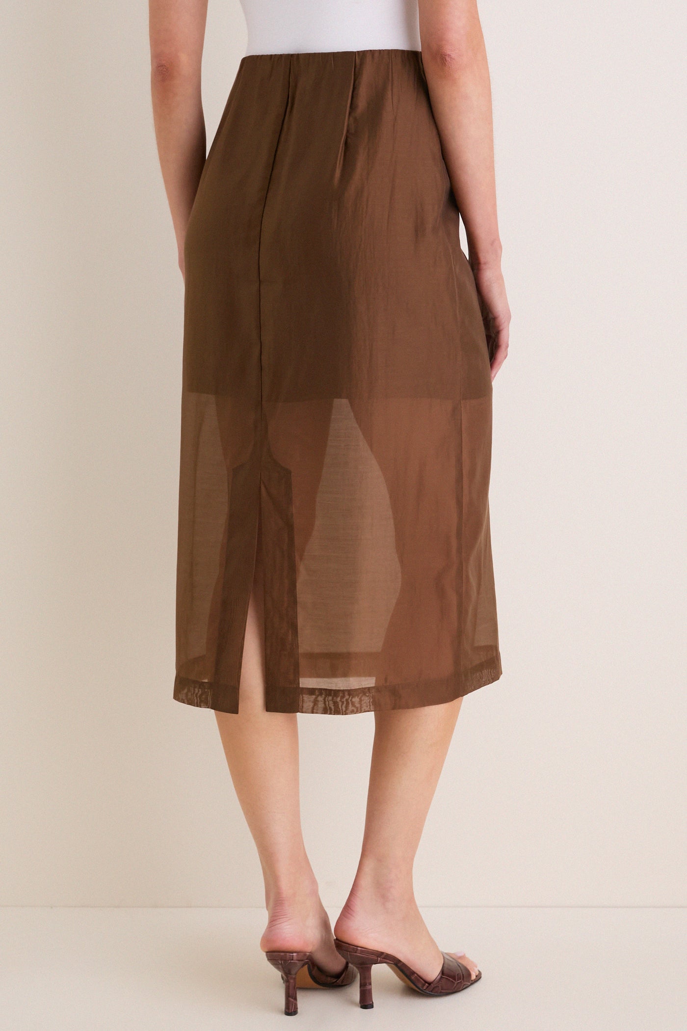 Toffee Organza Christy Skirt