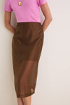 Toffee Organza Christy Skirt