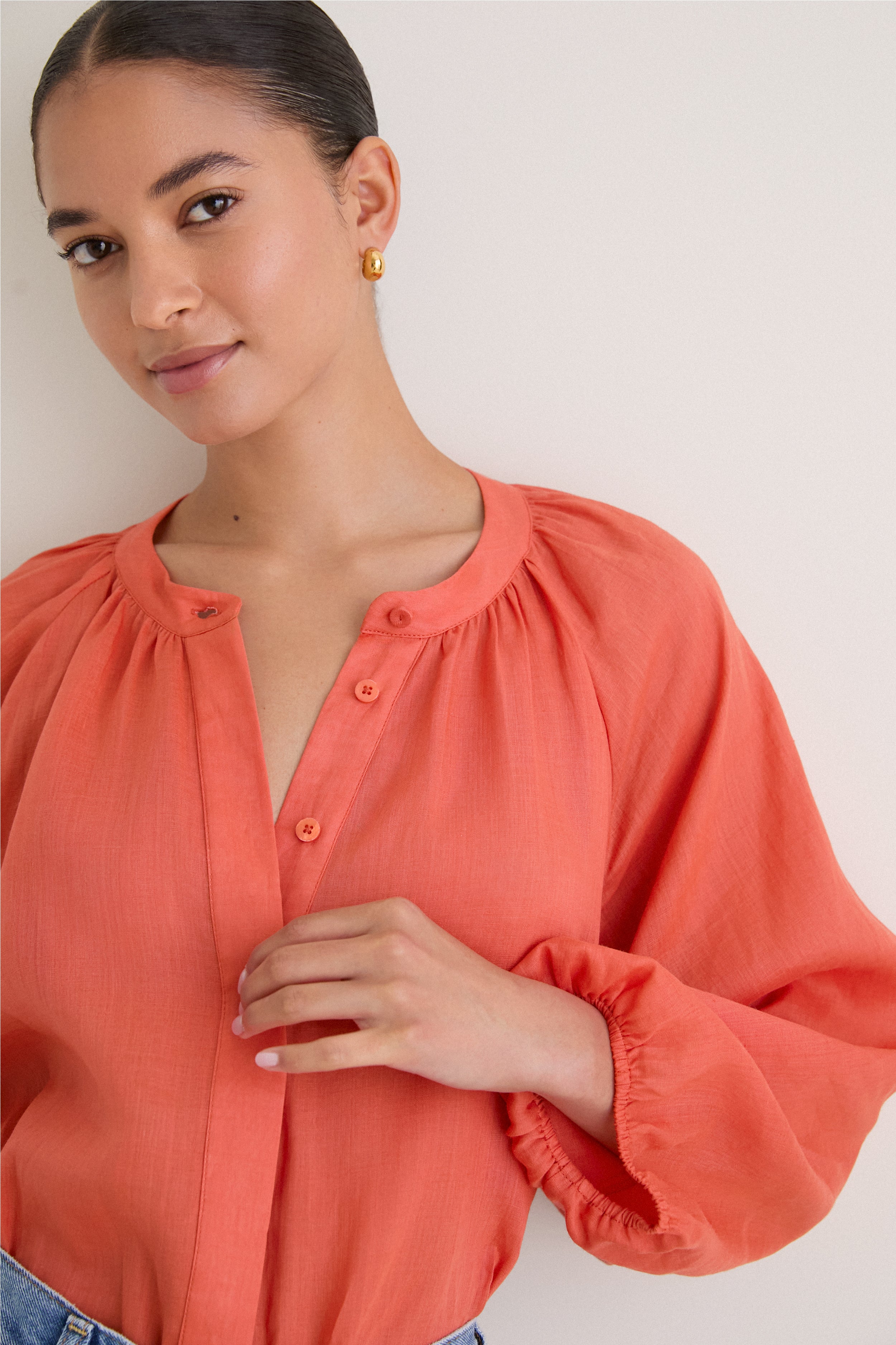 Terracotta Sawyer Blouse | Tuckernuck