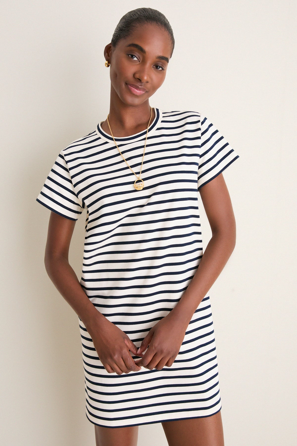 Tuckernuck Navy Stripe Parker Mini Dress Navy Stripe / M