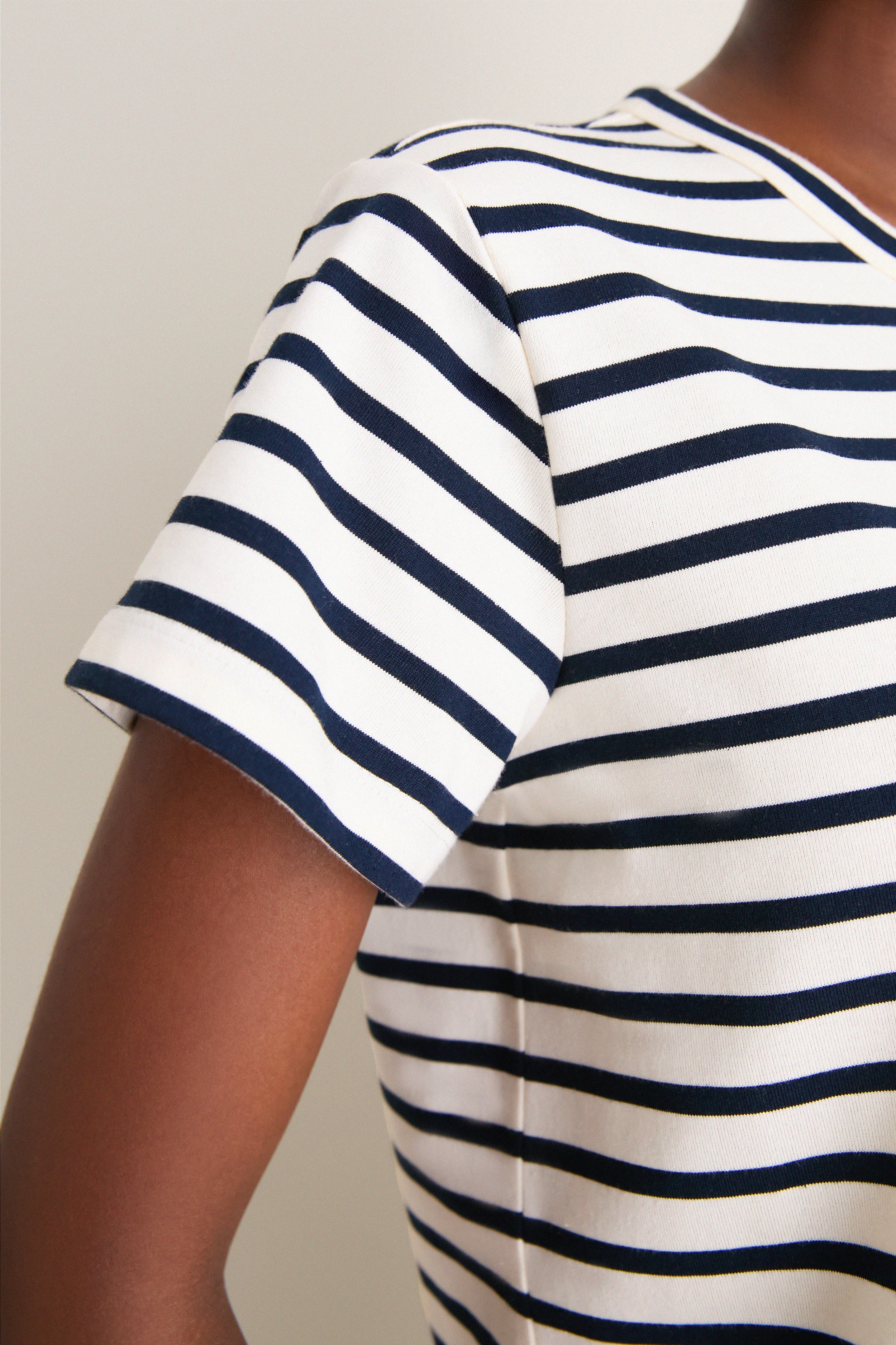 Navy Stripe Parker Mini Dress