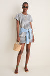 Navy Stripe Parker Mini Dress