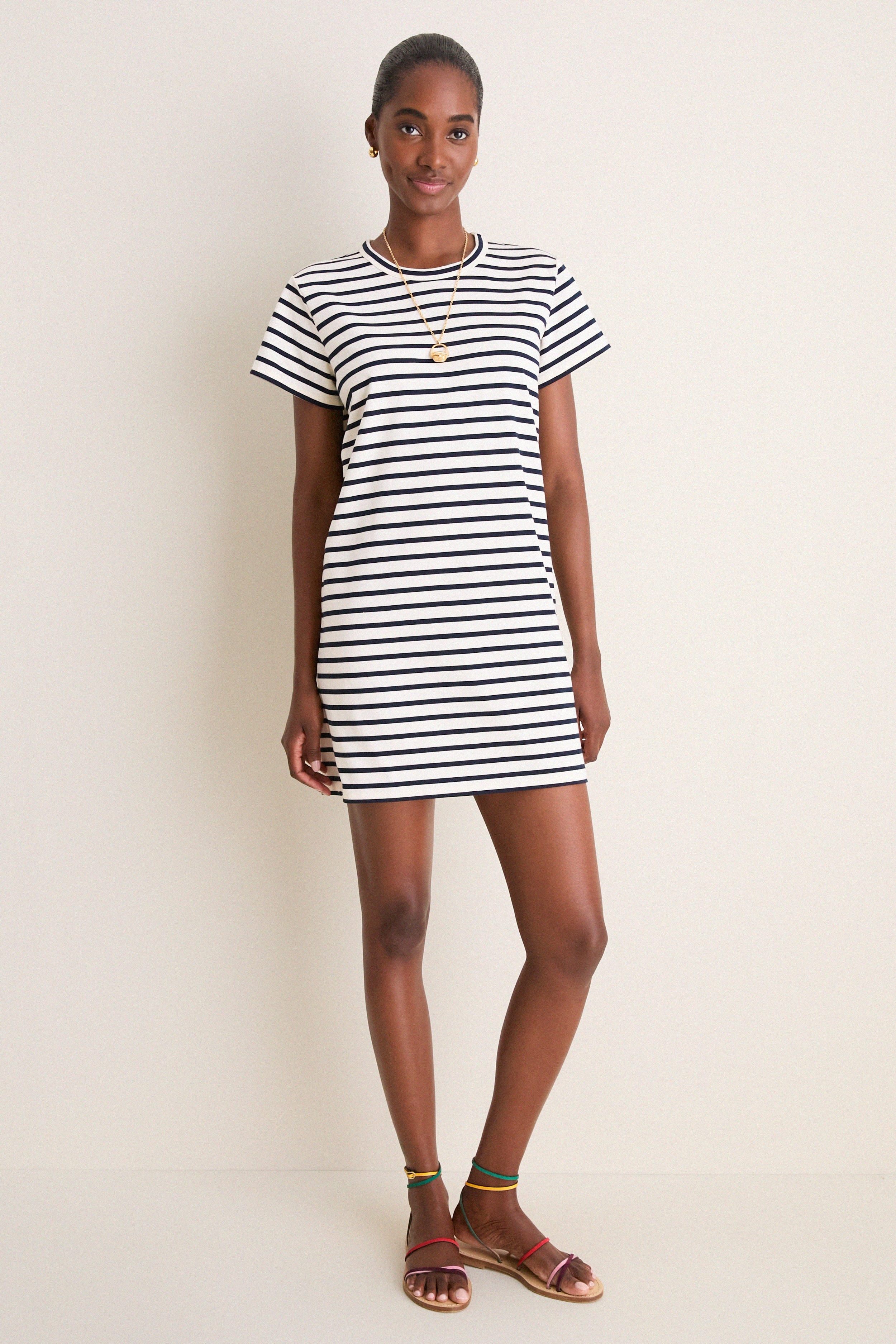 Navy Stripe Parker Mini Dress | Tuckernuck