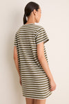 Green Stripe Parker Mini Dress