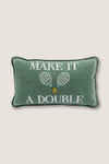 Make It A Double Needlepoint Pillow