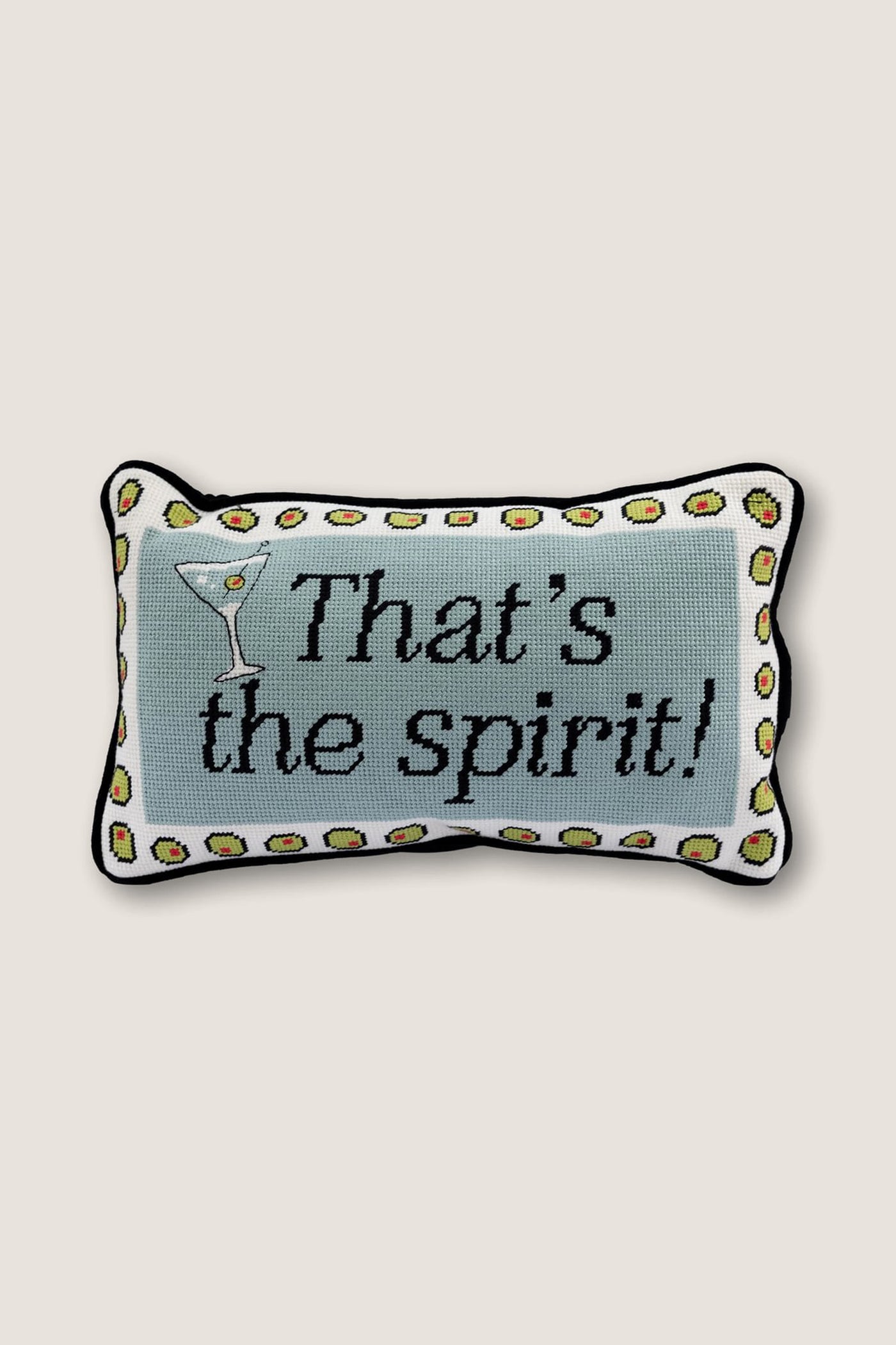 That's the Spirit Needlepoint Pillow