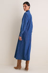 Chambray Blue Prosperity Woven Tie Dress