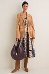 Midnight Merlot Polo ID Calfskin Medium Shoulder Bag