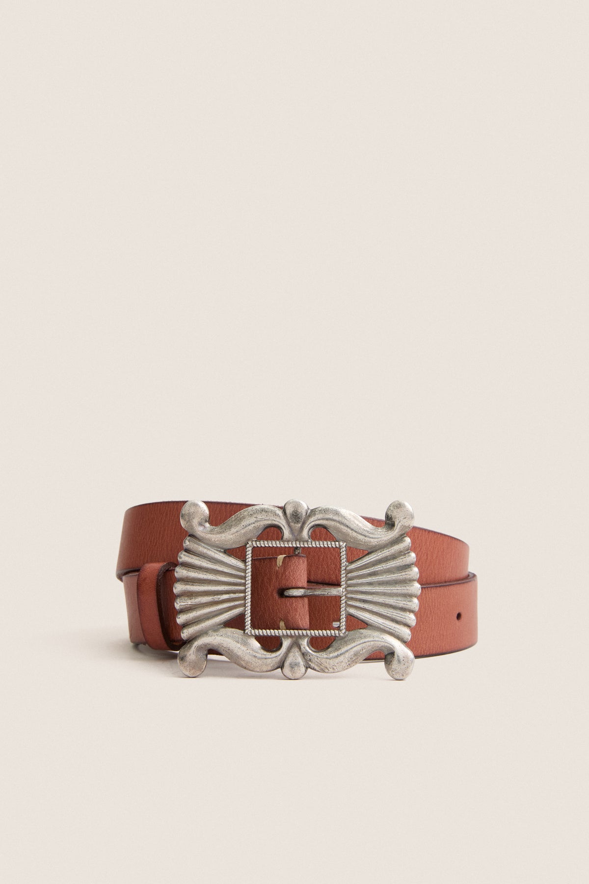 Cuoio Decorative-Buckle Leather Belt