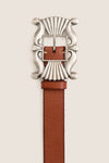 Cuoio Decorative-Buckle Leather Belt