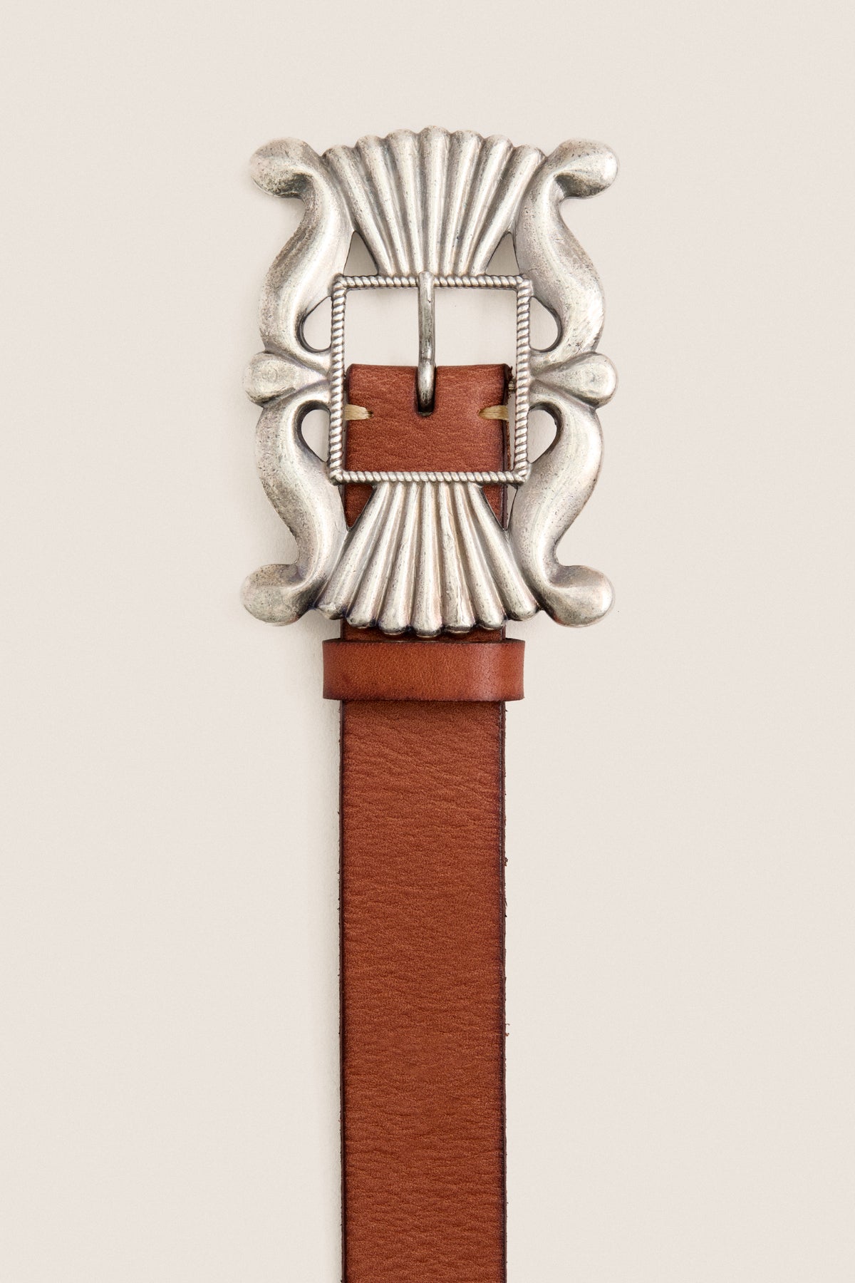 Cuoio Decorative-Buckle Leather Belt