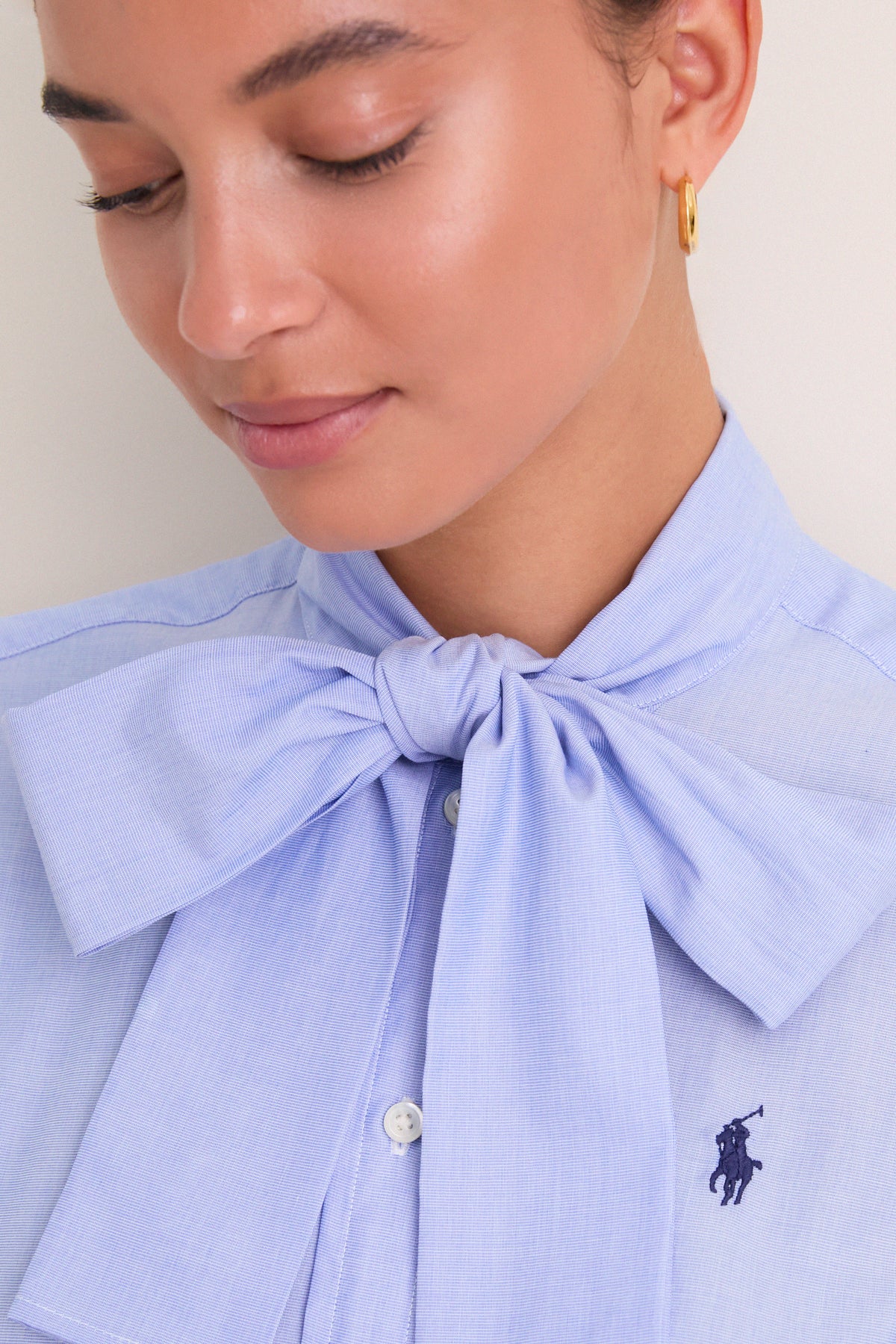 Medium Blue Long Sleeve Collared Tie Button Down