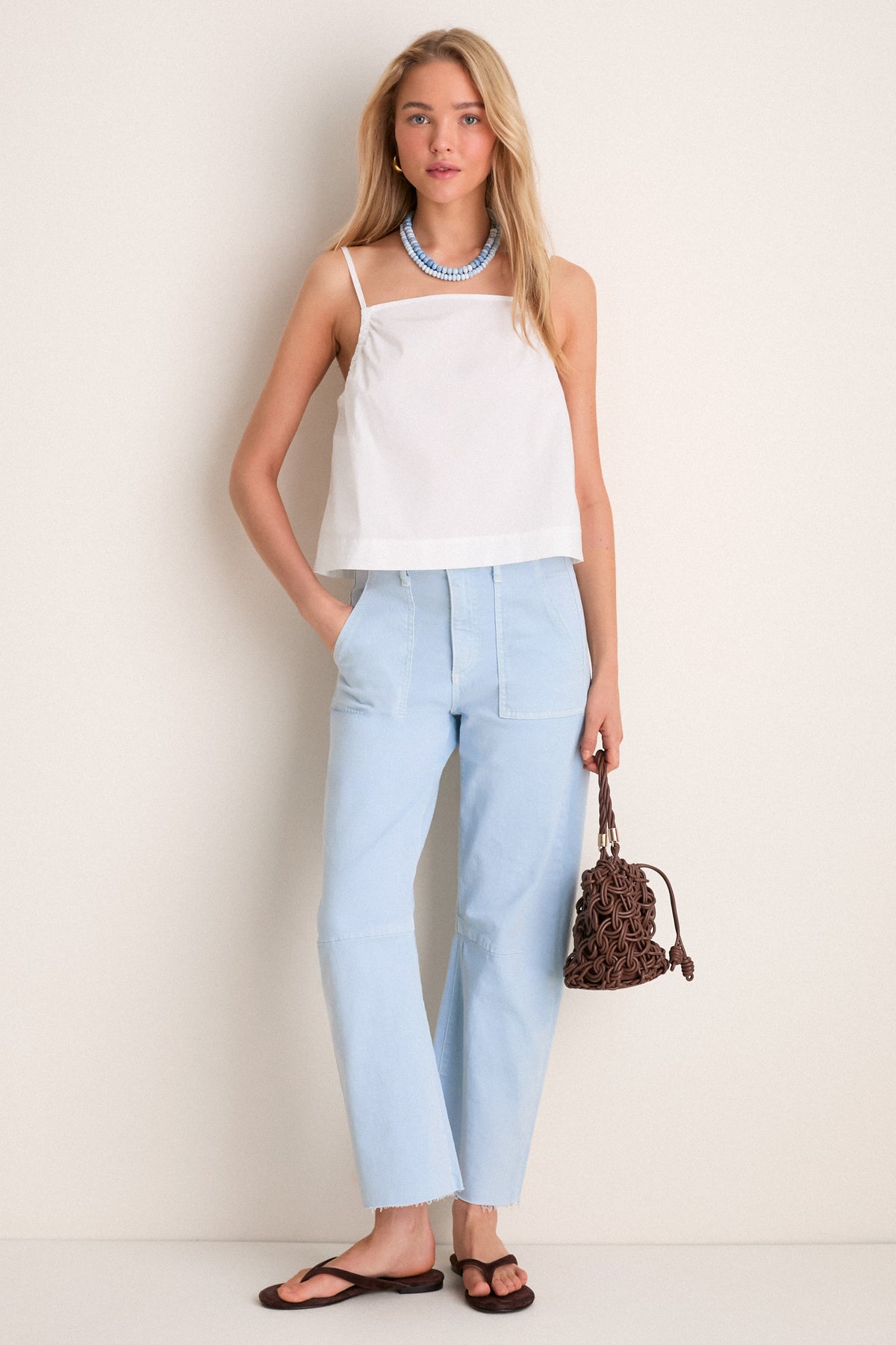 Powder Blue Jean Exclusive Powder Blue Utility Soft Barrel | LE JEAN