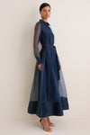Midnight Montgomery Button Up Midi Dress