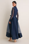 Midnight Montgomery Button Up Midi Dress