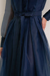 Midnight Montgomery Button Up Midi Dress
