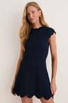 Midnight Black Evalynn Mini Dress