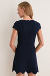 Midnight Black Evalynn Mini Dress