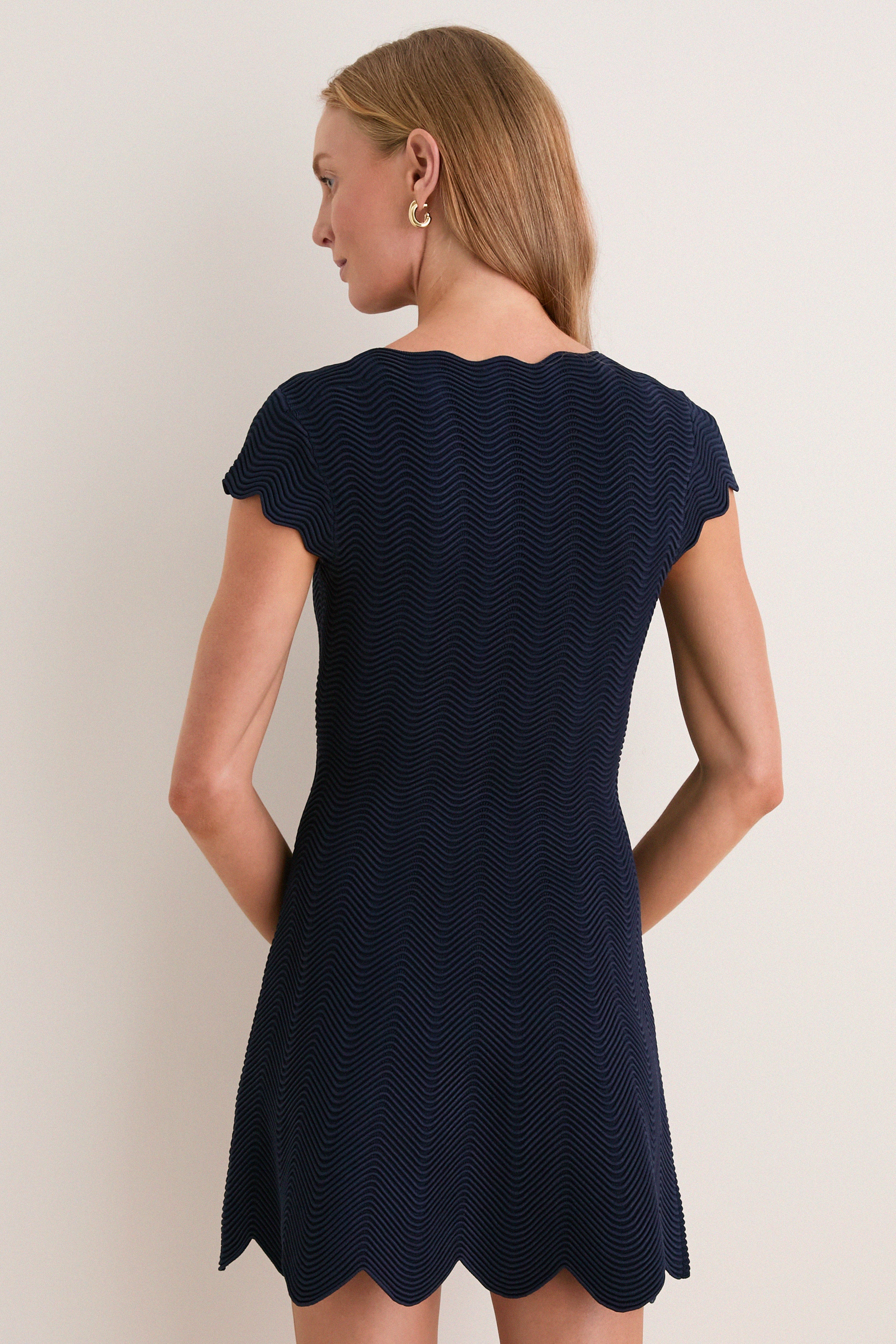 Midnight Black Evalynn Mini Dress
