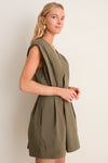 Sea Turtle Sefi Cape Mini Dress