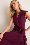 Fig Helena Combo Blazer Midi Dress