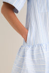 Blue Stripe Cris Shirt Dress