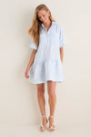 Blue Stripe Cris Shirt Dress