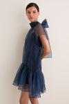 Midnight Beaux Tiered Mini Dress