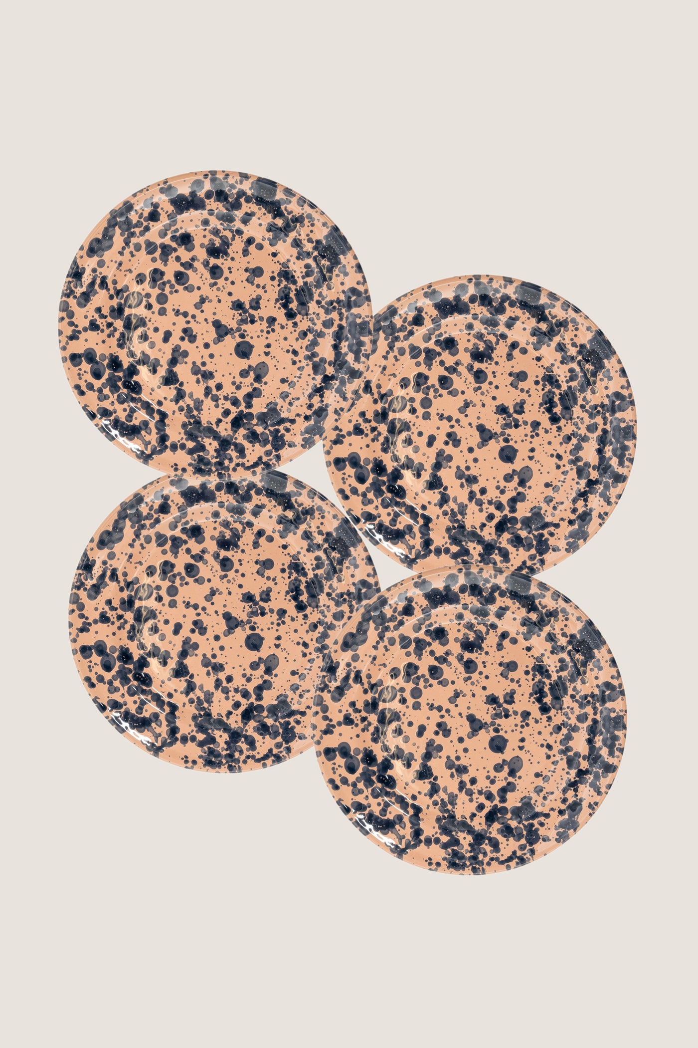 Pink and Blue Splatter Dinner Plate (Set of 4)
