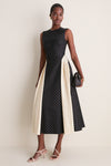 Black Polka Dot Jacquard Alexis Dress