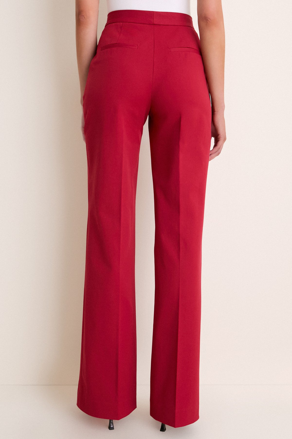Oxblood Stretch Cotton Molly Pants