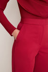Oxblood Stretch Cotton Molly Pants