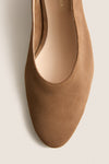 Mocha Suede Cass Flats