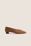 Mocha Suede Cass Flats