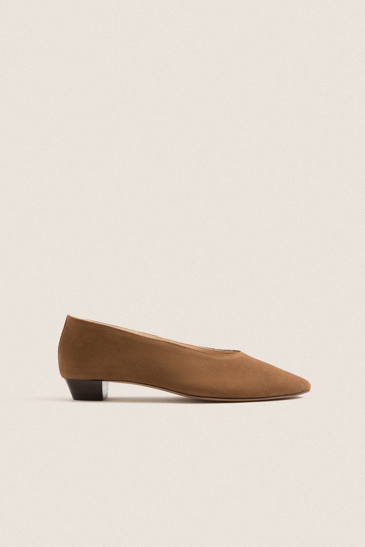 Mocha Suede Cass Flats