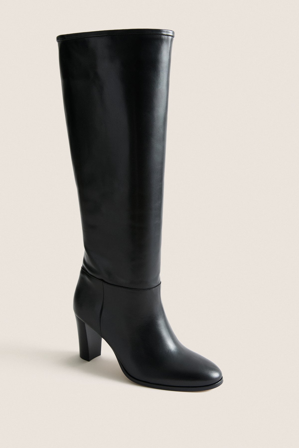 Black Leather Leila Boots