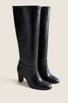 Black Leather Leila Boots