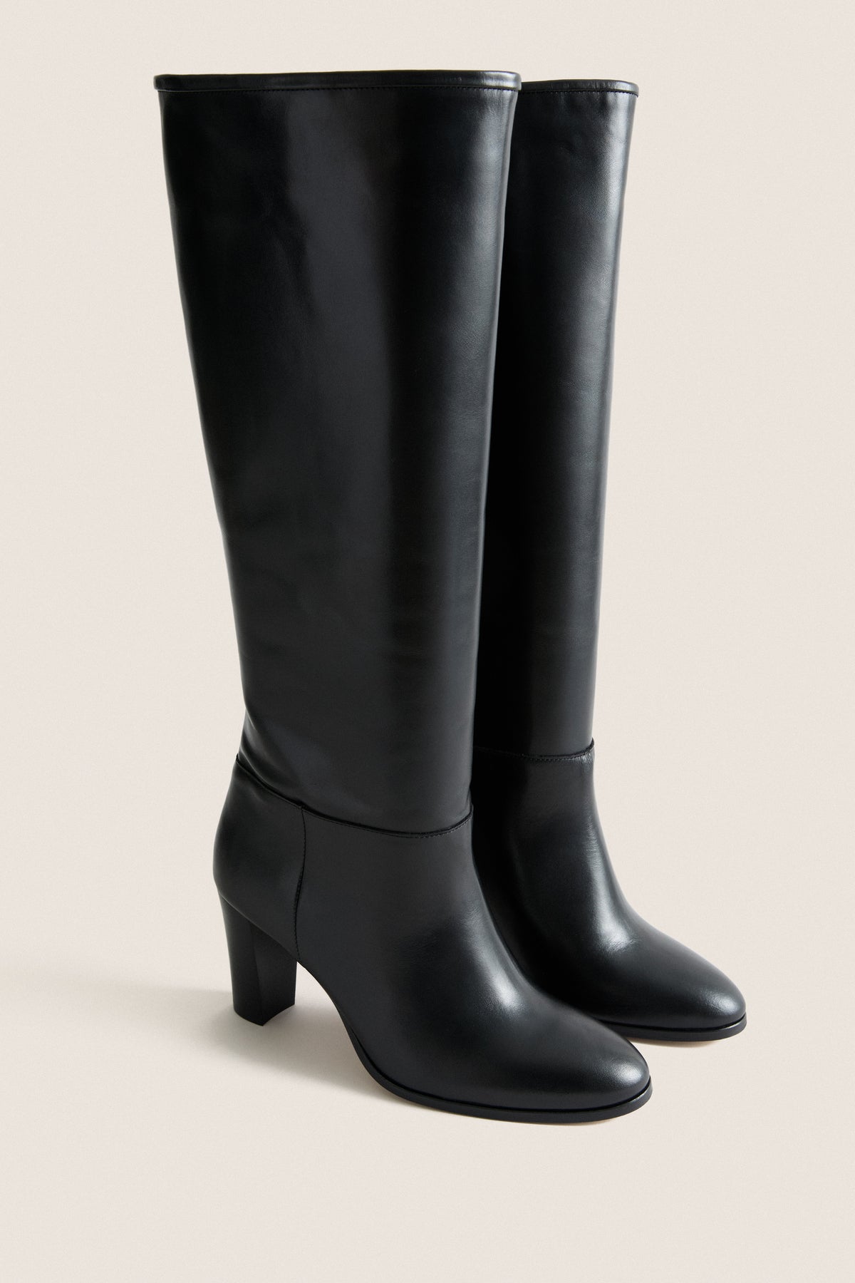 Black Leather Leila Boots