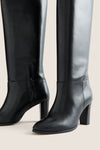 Black Leather Leila Boots